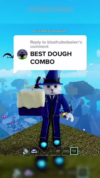 blox fruits dough combo gif