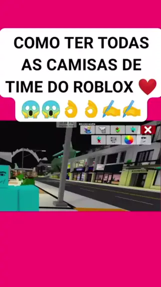 COMO GANHAR CAMISAS DE TIME GRÁTIS NO ROBLOX 