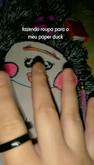 Paper duck imprimir com roupinha