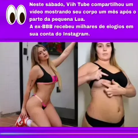 Viih Tube mostra o corpo 15 dias após o parto da filha