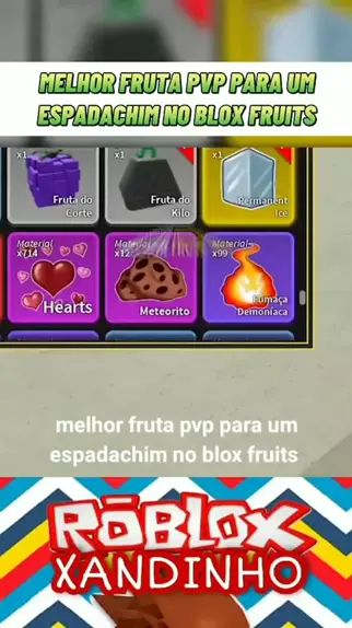 Melhor Fruta PVP para ESPADACHIM no Blox Fruits #roblox