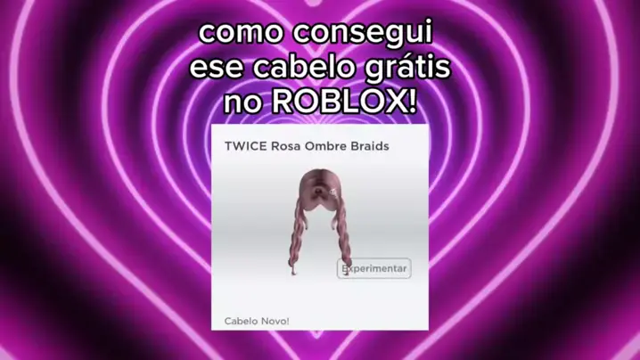 como ter o cabelo rosa com trança roblox｜TikTok Search