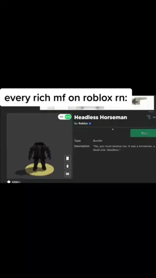 CABEÇA INVISIVEL GRATIS NO ROBLOX - HEADLESS HORSEMAN GRATIS 