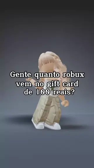 gift card roblox 100 reais