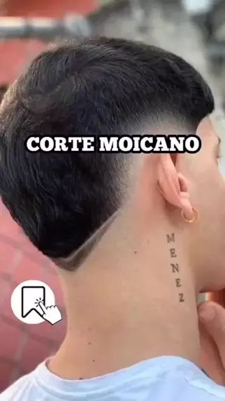 Moicano disfarçado em v #fade #moicano #hairstyle