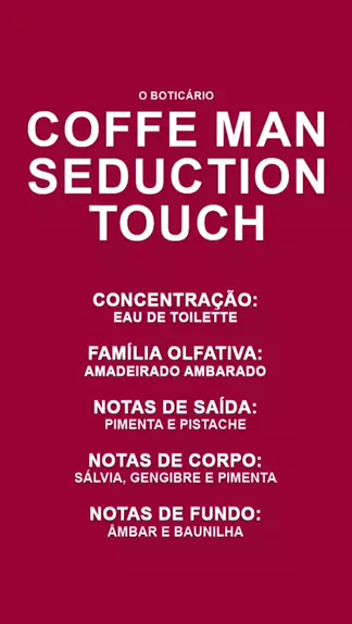 o boticário coffee man seduction eau de toilette 100ml