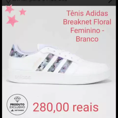 Adidas branco clearance florido