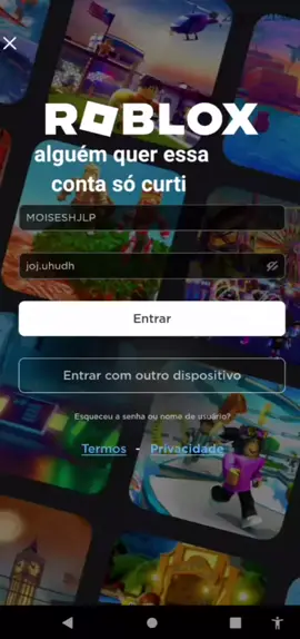 descobrir senha roblox