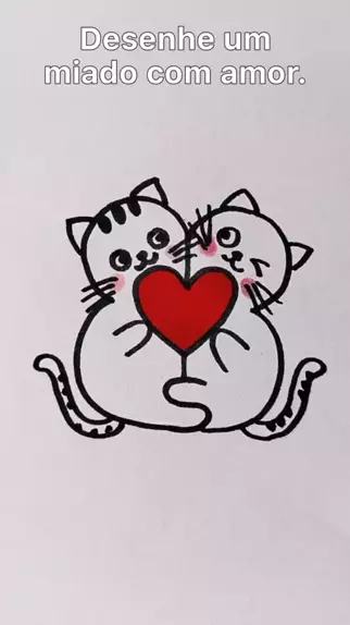 Aprenda a desenhar um gatinho fácil #drawing #viral #fyp