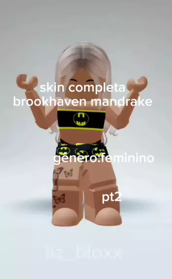 ideia de skin no roblox mandrake no brookhaven