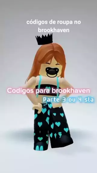 Códigos de ROUPAS do ROBLOX (parte 4) 