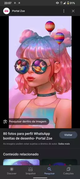 80 Fotos para perfil WhatsApp bonitas de desenho