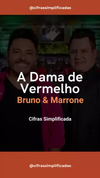 A Dama de Vermelho Cifra Simplificada Versão Bruno e Marrone