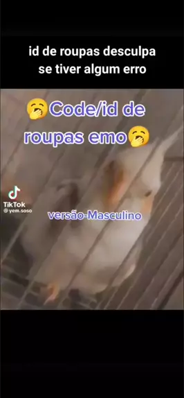 id de roupa versao emo