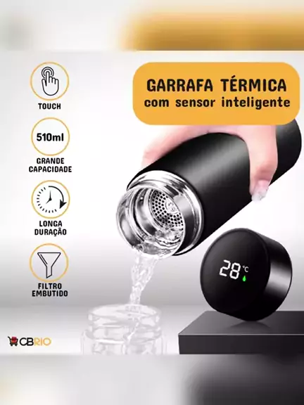 Garrafa Stanley com Medidor de Temperatura Digital e Misturador Sensor de  temperatura Lançamento - Cloud Store - o Presente ideal que você procura  esta aqui!