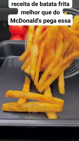 Receita de Batata frita crocante e sequinha igual do MC Donald´s, Receita