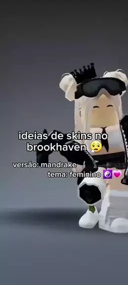 ideia de skin no roblox mandrake no brookhaven