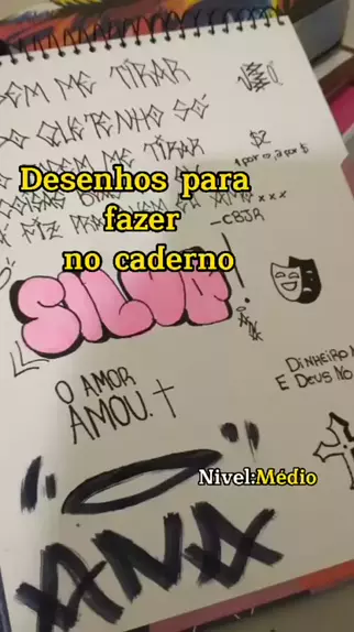 Desenhos para fazer no caderno