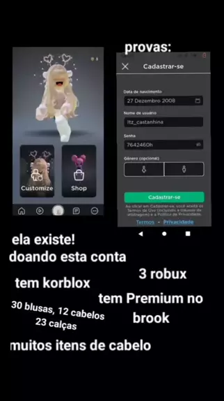 Contas de Roblox Abandonado com Robux 2023 - PROJAKER