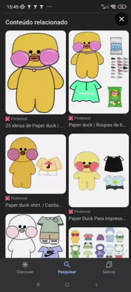 Paper 🦆 em 2023  Roupas de boneca de papel, Roupas de papel