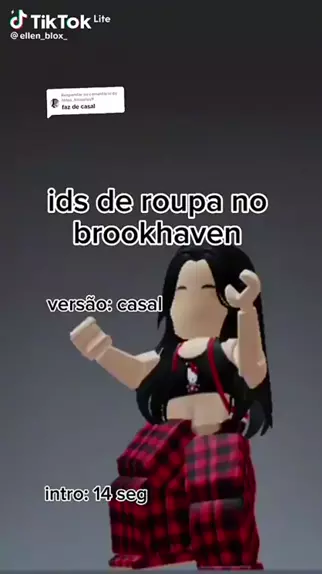 id de roupa no brookhaven combinando