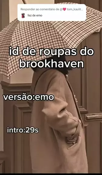 ids de roupas para o brookhaven versão emo