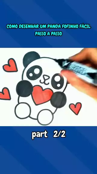 COMO DESENHAR UM PANDA FACIL PASSO A PASSO 