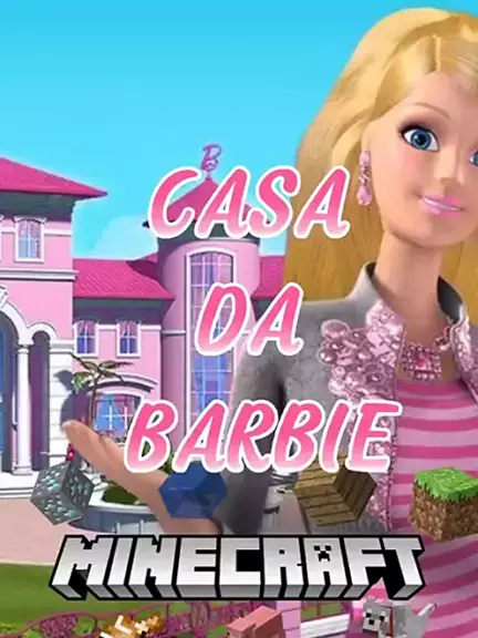 Casa de discount barbie en minecraft