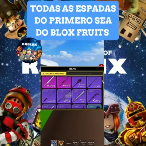 Peguei TODAS AS ESPADAS do SEA 1 no Blox Fruits #roblox #bloxfruits