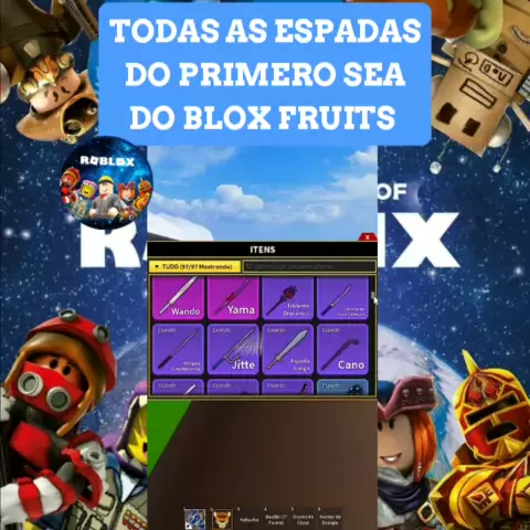 TODAS AS ESPADAS DO 1 SEA (MUNDO) NO BLOX FRUITS, COMO PEGAR TODAS AS  ESPADAS DO PRIMEIRO MUNDO 