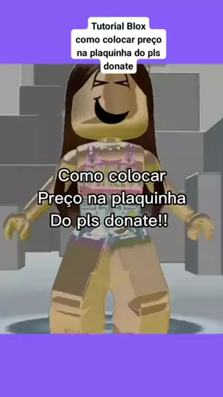 COMO COLOCAR PREÇO NA SUA BARRACA? no Pls Donate (Roblox) 