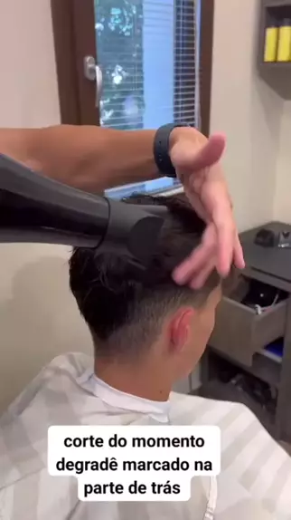 tutorial corte DEGRADÊ EM V marcado😱 