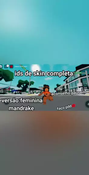 ids de skin completa de mandrake menino