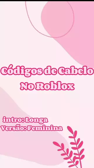 cabelo no roblox feminina