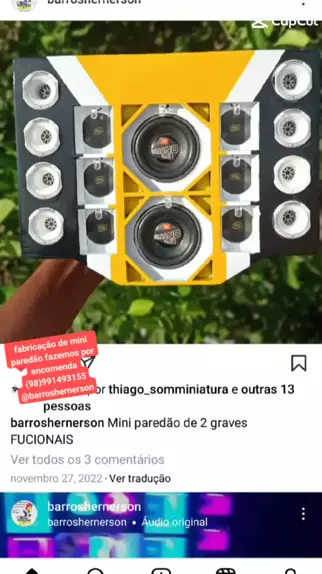 mini paredão com 2 graves