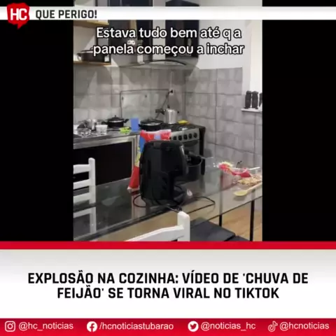 video da panela de pressao que estourou feijao