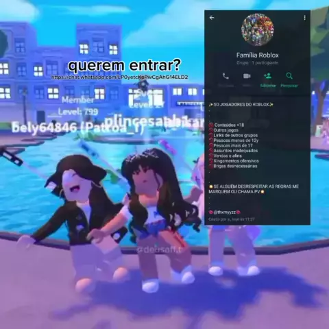 Grupo de WhatsApp Roblox cutes