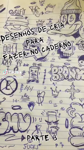 caderno desenho de cria