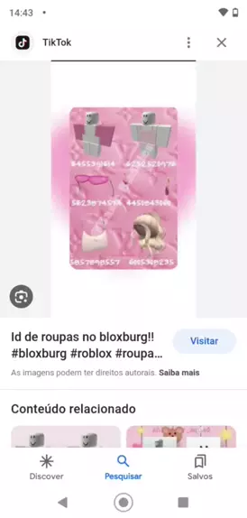 id de roupas no bloxburg