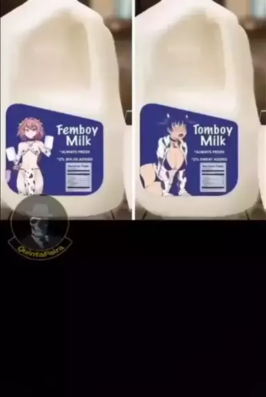 femboy milk vs tomboy milk meme