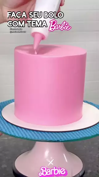 Decoração Glow Cake com Tema Barbie 
