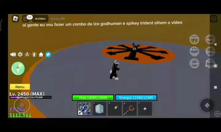 Portal Combo (Fruit): Godhuman + Spikey Trident #bloxfruits