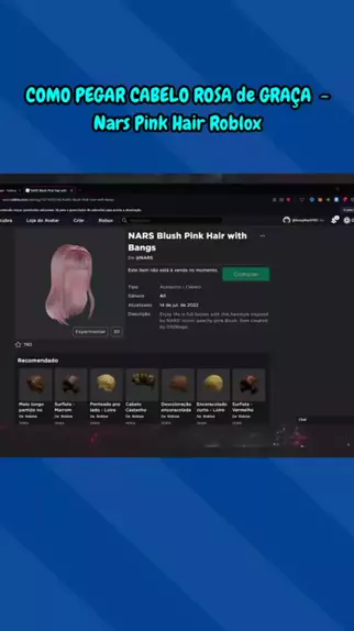 como ter o cabelo rosa com trança roblox｜TikTok Search