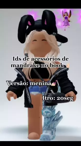 ids de roupas de mandrake para meninas