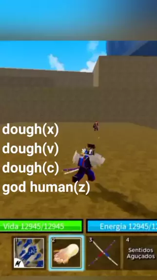 COMBO HIT KILL DE DOUGH E GOD HUMAN BLOX FRUITS 