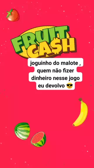 FruitCash: Receba via Pix