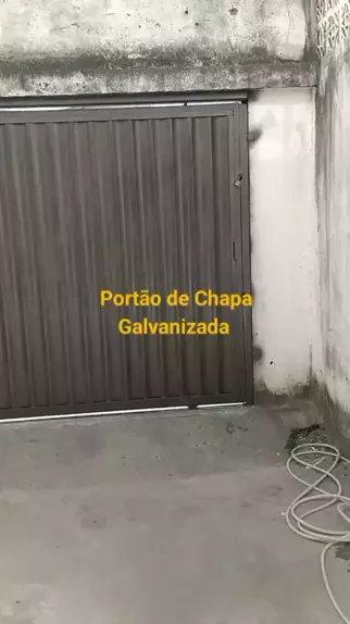 portão de chapa galvanizada ondulada - Serralheria & Segurança