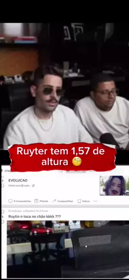 O ruyter é baixo #ruyter #dudarubert #altura