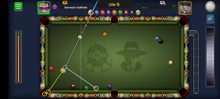 Hack lineas largas mod 8 Ball Pool 