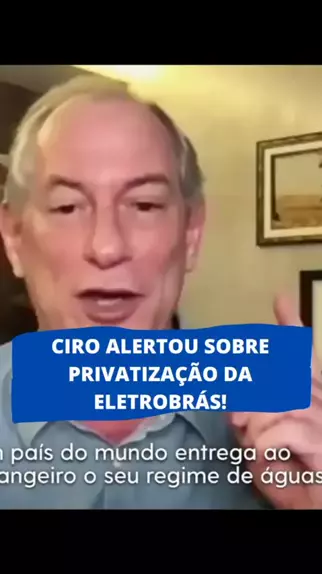 Ciro PND do Brasil ciropnddobrasil . udio original criado por Ciro PND do Brasil. Ciro alertou sobre a privatiza o da Eletrobr s ciro cirogomes apagao eletrobras energia